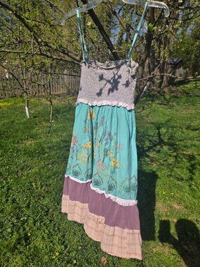 summery smock dress (STRAPLESS)
